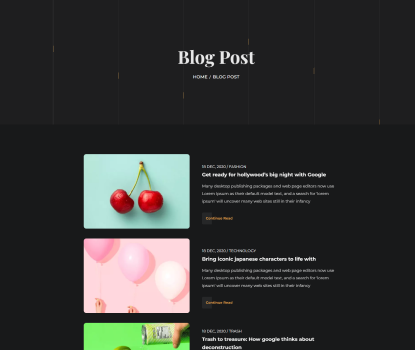 Blog Dark
